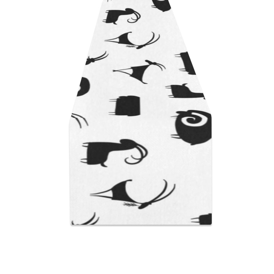 Goat ram pattern Table Runner