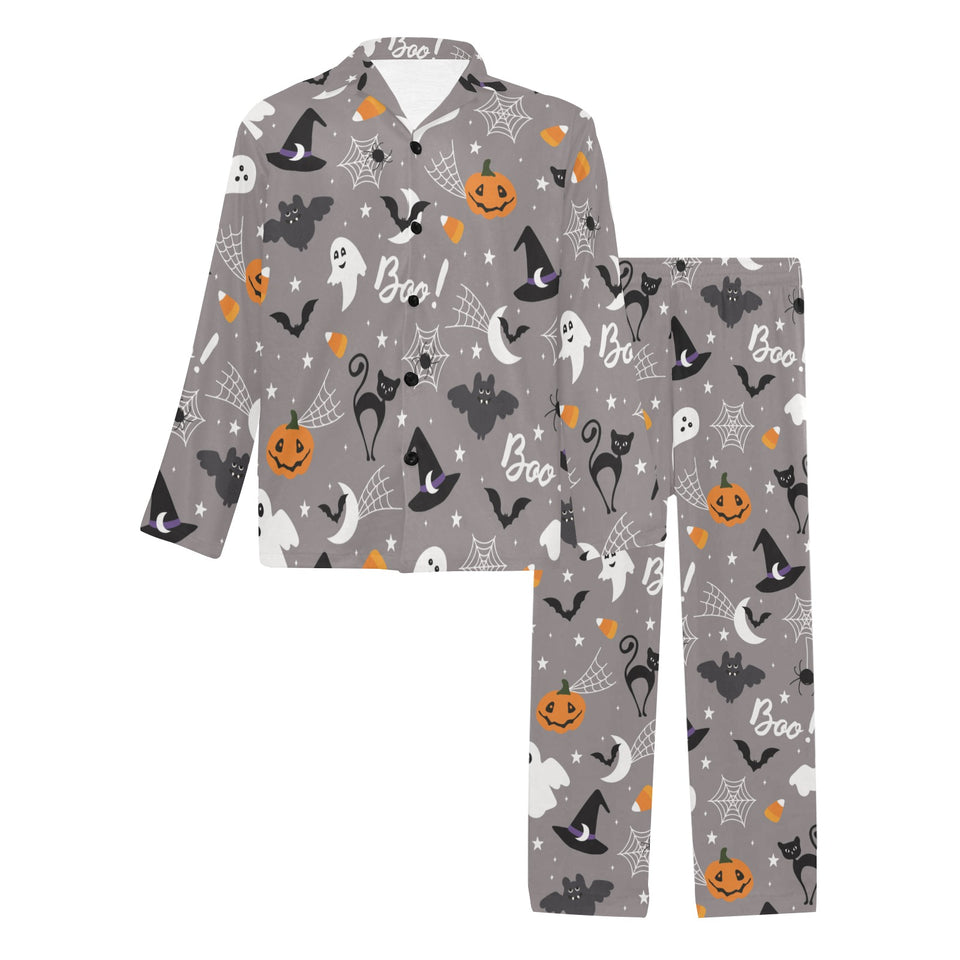 Halloween design pattern Men's Long Pajama Set