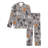 Halloween design pattern Men's Long Pajama Set