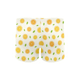 oranges leaves pattern Men's Swimming Trunks