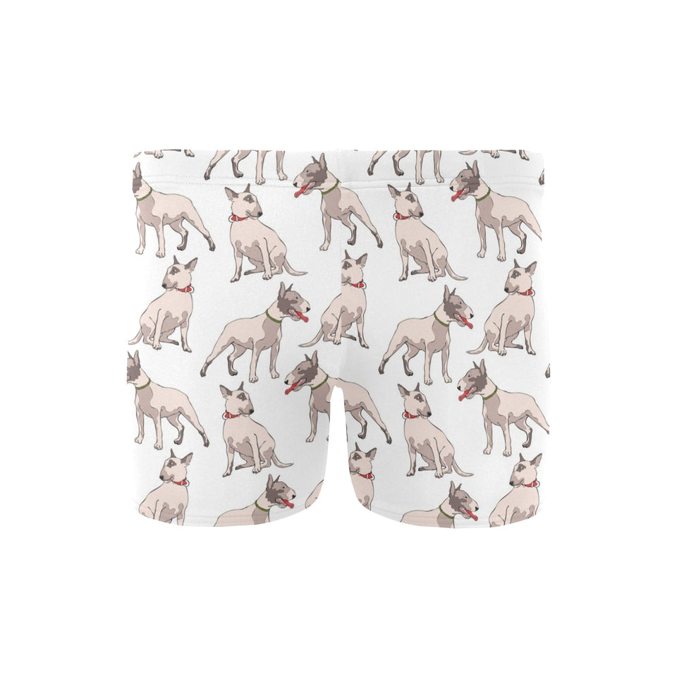 Bull Terrier Pattern Print Design 04 Men's Swimming Trunks