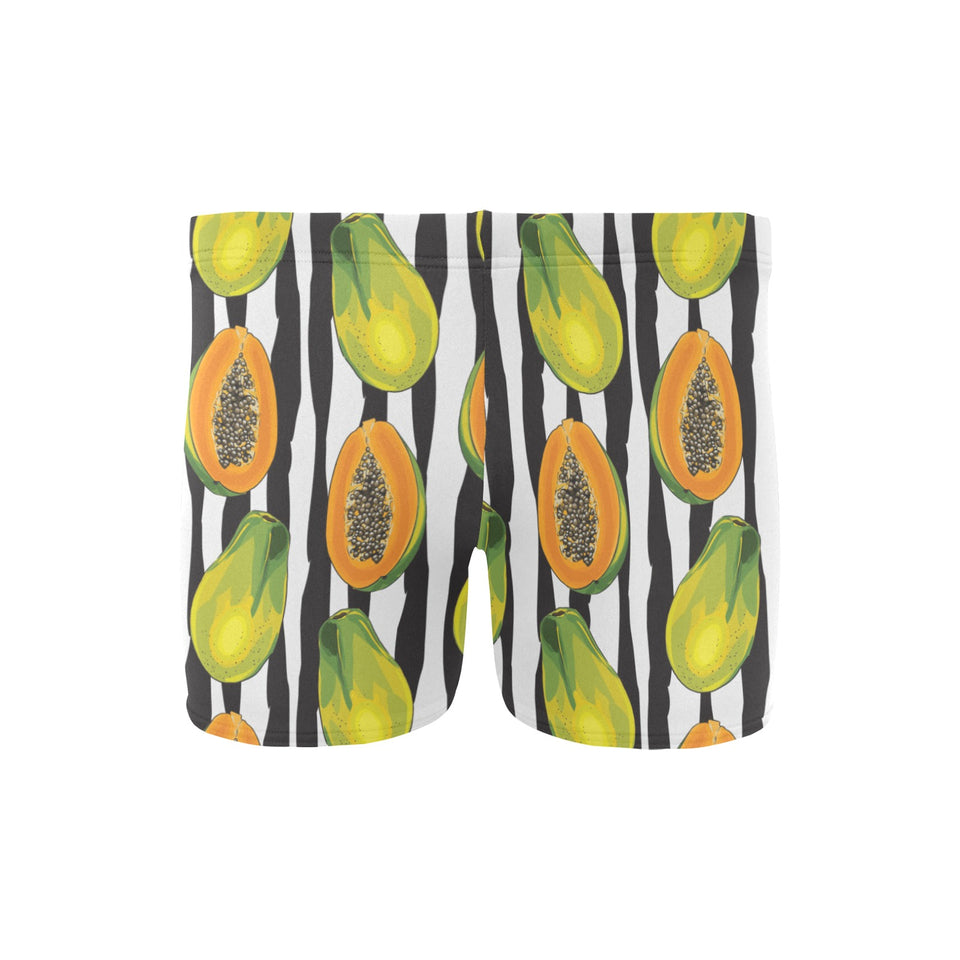 papaya design pattern Men's Swimming Trunks