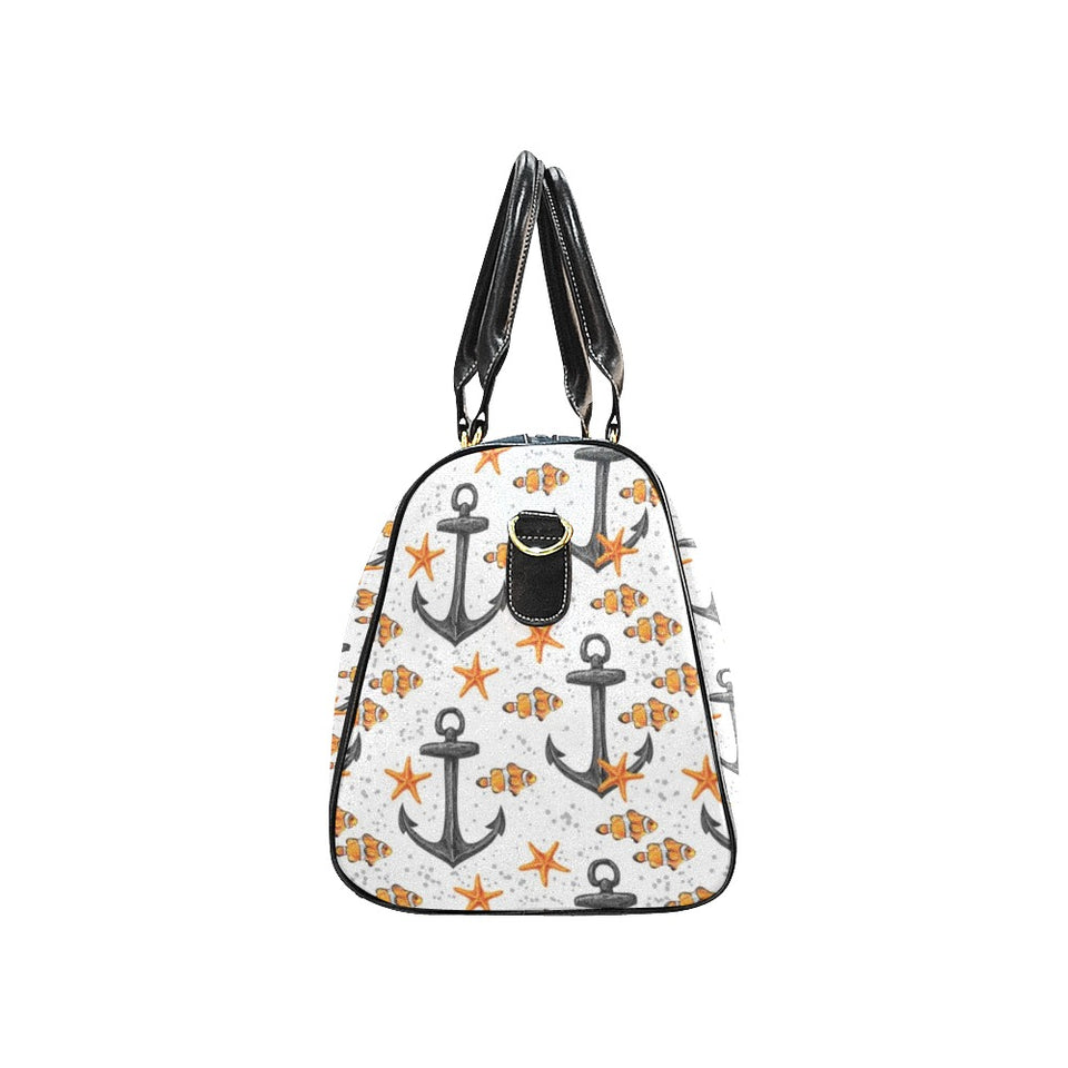 Clown Fish Pattern Print Design 02 Travel Bag
