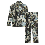 Japanese crane ornament elements Men's Long Pajama Set