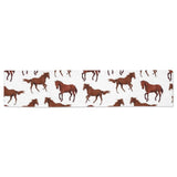 Horses running pattern background Table Runner