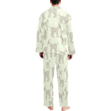 Little young goat pattern Men's Long Pajama Set