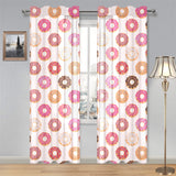 Colorful donut pattern Gauze Curtain