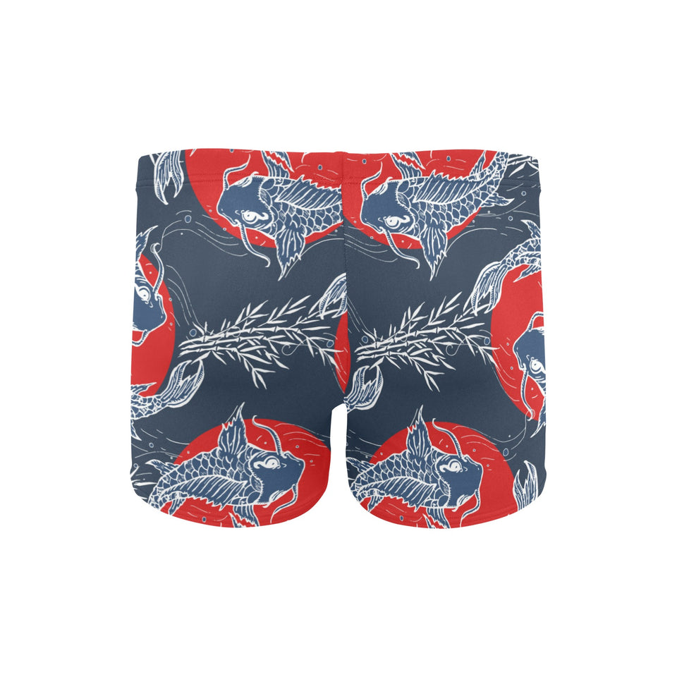 Koi Fish Carp Fishs hand drawn japanese art Men's Swimming Trunks