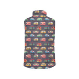 Camper Van Pattern Print Design 02 Men's Padded Vest
