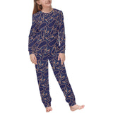 Eggplant Pattern Print Design 04 Kids' Boys' Girls' All Over Print Pajama Set