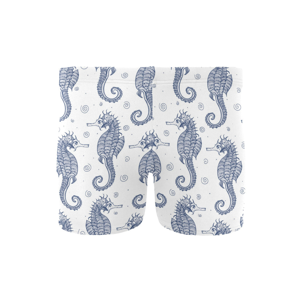 Seahorse pattern background Men's Swimming Trunks