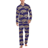 Beautiful japanese fan pattern Men's Long Pajama Set
