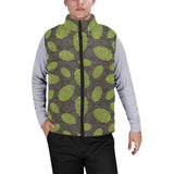 Hop pattern black background Men's Padded Vest