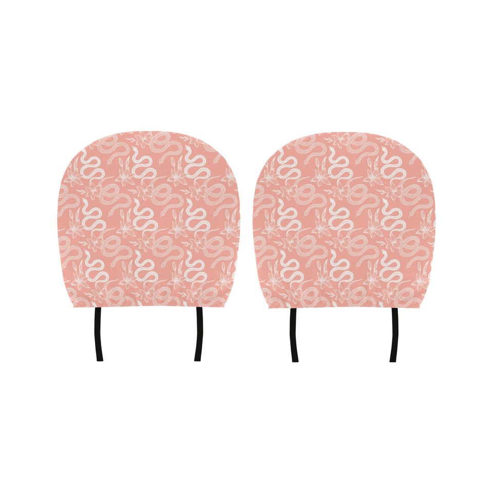 Snake lilies flower pattern Car Headrest Cover