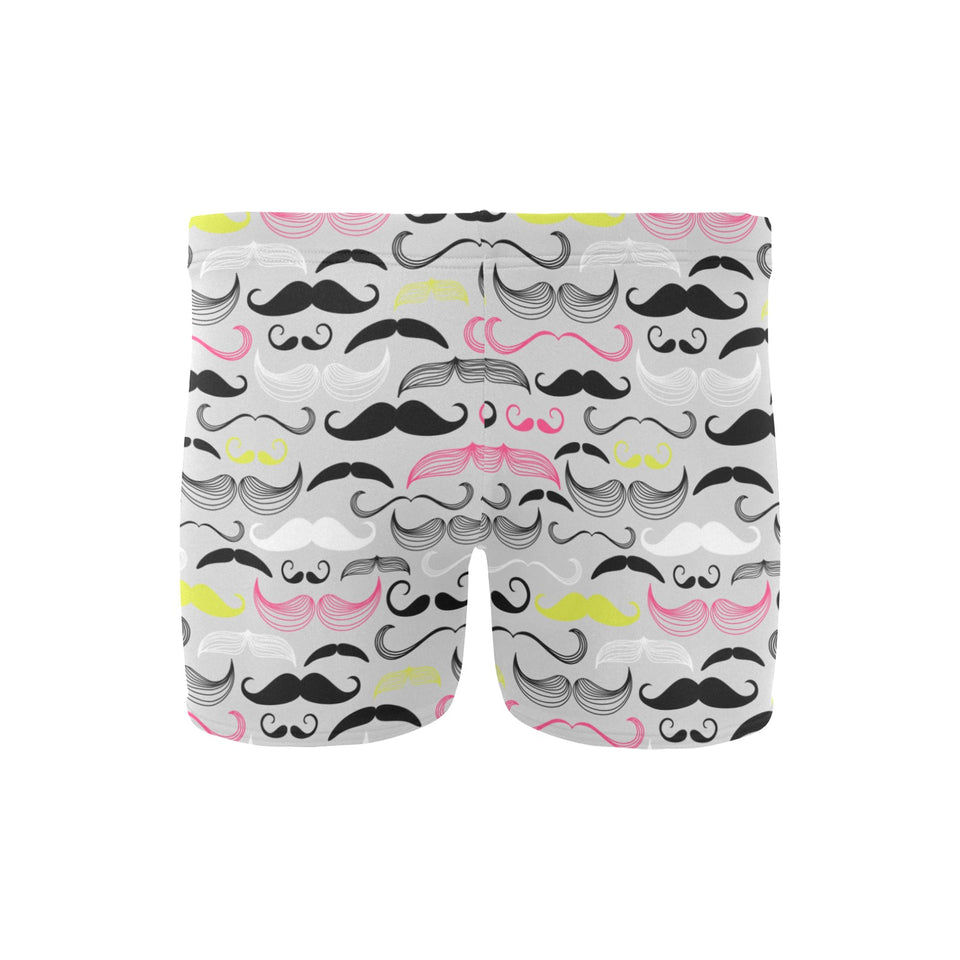 Mustache Beard Pattern Print Design 02 Men's Swimming Trunks