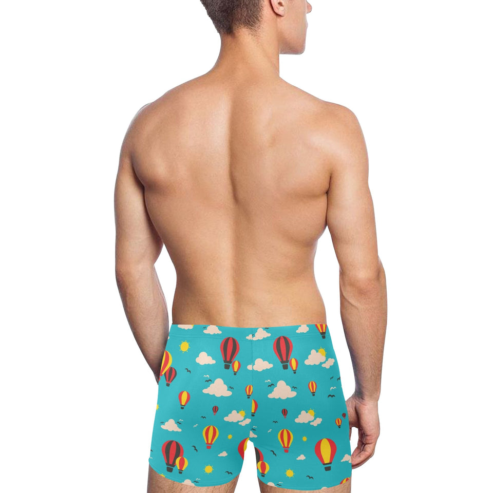 Hot Air Balloon Sky Pattern Men's Swimming Trunks