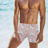Cute zebra pattern Men's Swimming Trunks