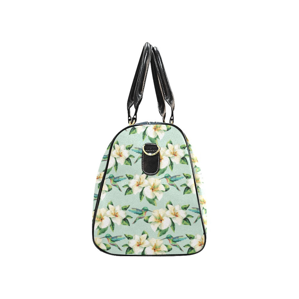 Hummingbird Pattern Print Design 01 Travel Bag