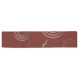 Koi Fish Carp Fish red background Table Runner