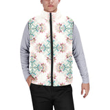 Square floral indian flower pattern Men's Padded Vest