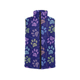 Dog Paws Pattern Print Design 02 Men's Padded Vest