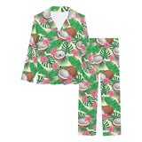 Coconut Pattern Print Design 01 Women's Long Pajama Set