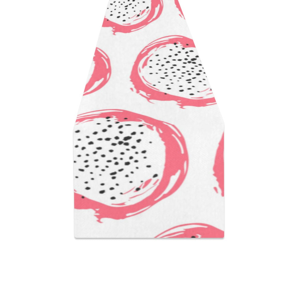 Hand drawn dragon fruit Table Runner