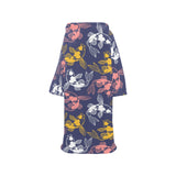 Koi Fish Carp Fish pattern Blanket Robe with Sleeves