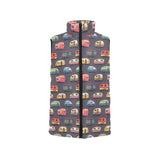 Camper Van Pattern Print Design 02 Men's Padded Vest