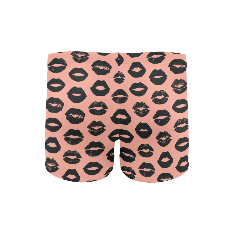 Lips Pattern Print Design 02 Men's Swimming Trunks