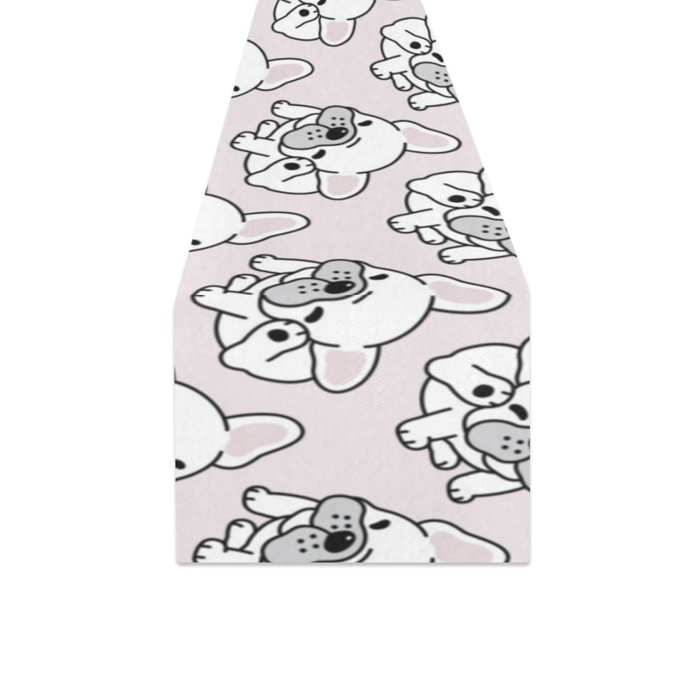 Cute french bulldog pattern Table Runner
