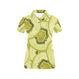Sliced kiwi pattern Women's All Over Print Polo Shirt