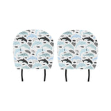 Cute dolphins Childish Style pattern Car Headrest Cover