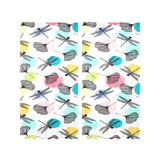 Dragonflies ginkgo leaves pattern Gauze Curtain