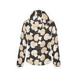 Champignon mushroom pattern Women's Padded Hooded Jacket