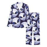 Alien Pattern Print Design 01 Women's Long Pajama Set