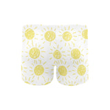 hand drawn sun pattern Men's Swimming Trunks