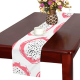 Hand drawn dragon fruit Table Runner