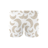 Cool gold moon abstract pattern Men's Swimming Trunks