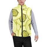 Sliced kiwi pattern Men's Padded Vest
