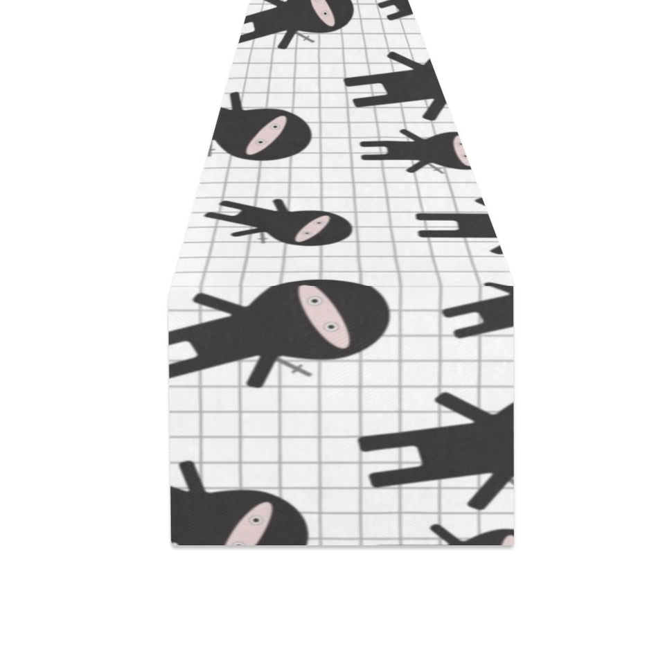 Ninja pattern plaid background Table Runner