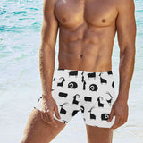 Goat ram pattern Men's Swimming Trunks