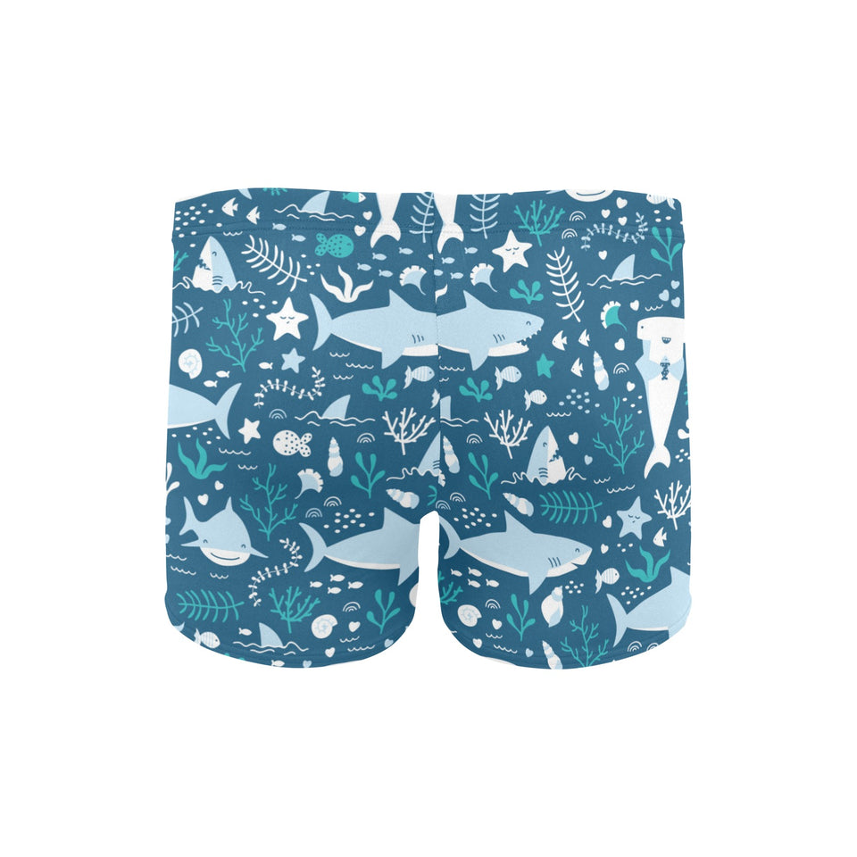 Cute shark pattern Men's Swimming Trunks