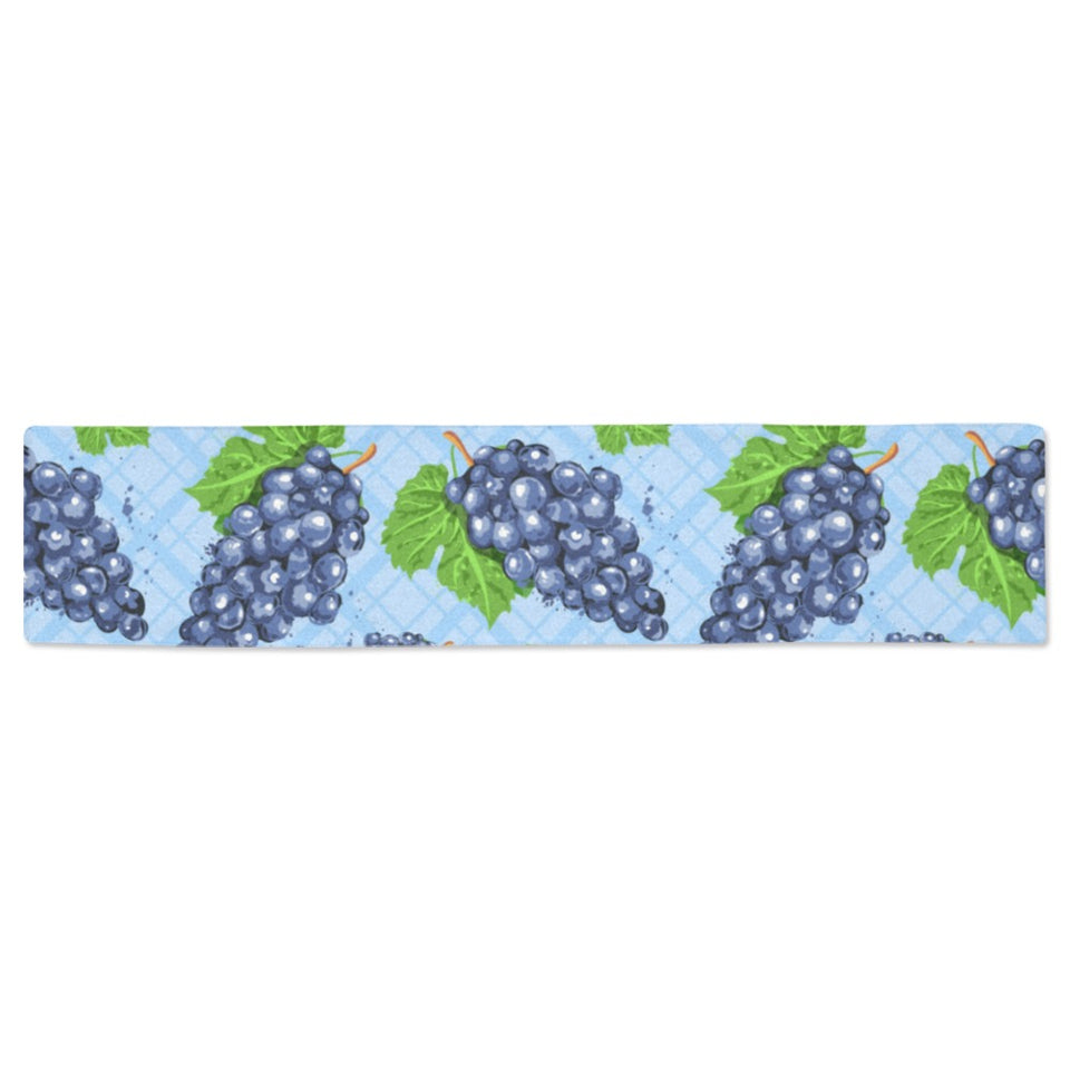 Watercolor grape pattern Table Runner