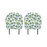 blueberry white background Car Headrest Cover
