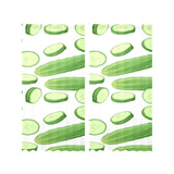 cucumber whole slices pattern Gauze Curtain