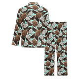 Coconut Pattern Print Design 03 Men's Long Pajama Set