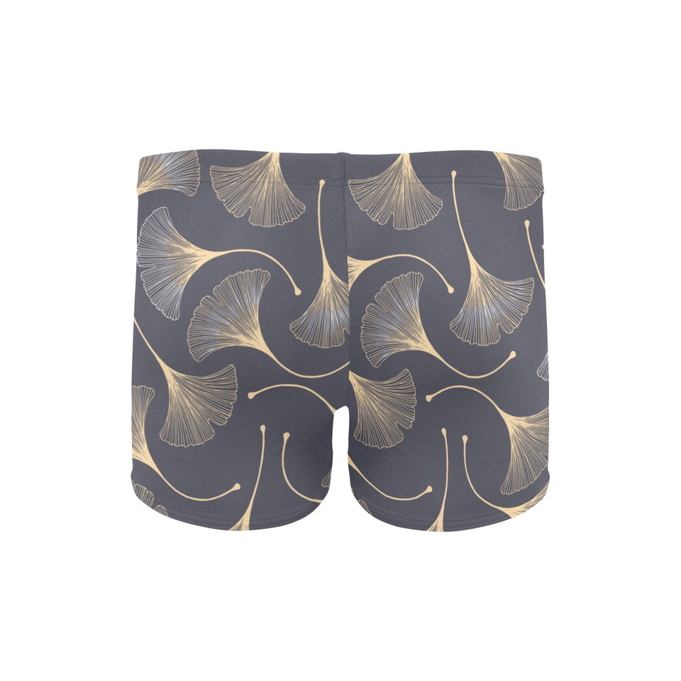 Gold ginkgo leaves Men's Swimming Trunks