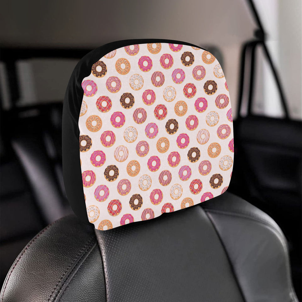 Colorful donut pattern Car Headrest Cover