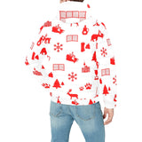 Canada Pattern Print Design 04 Men's Padded Hooded Jacket
